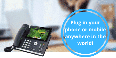 Hosted 3CX - Plug in your phone or mobile anywhere in the world!